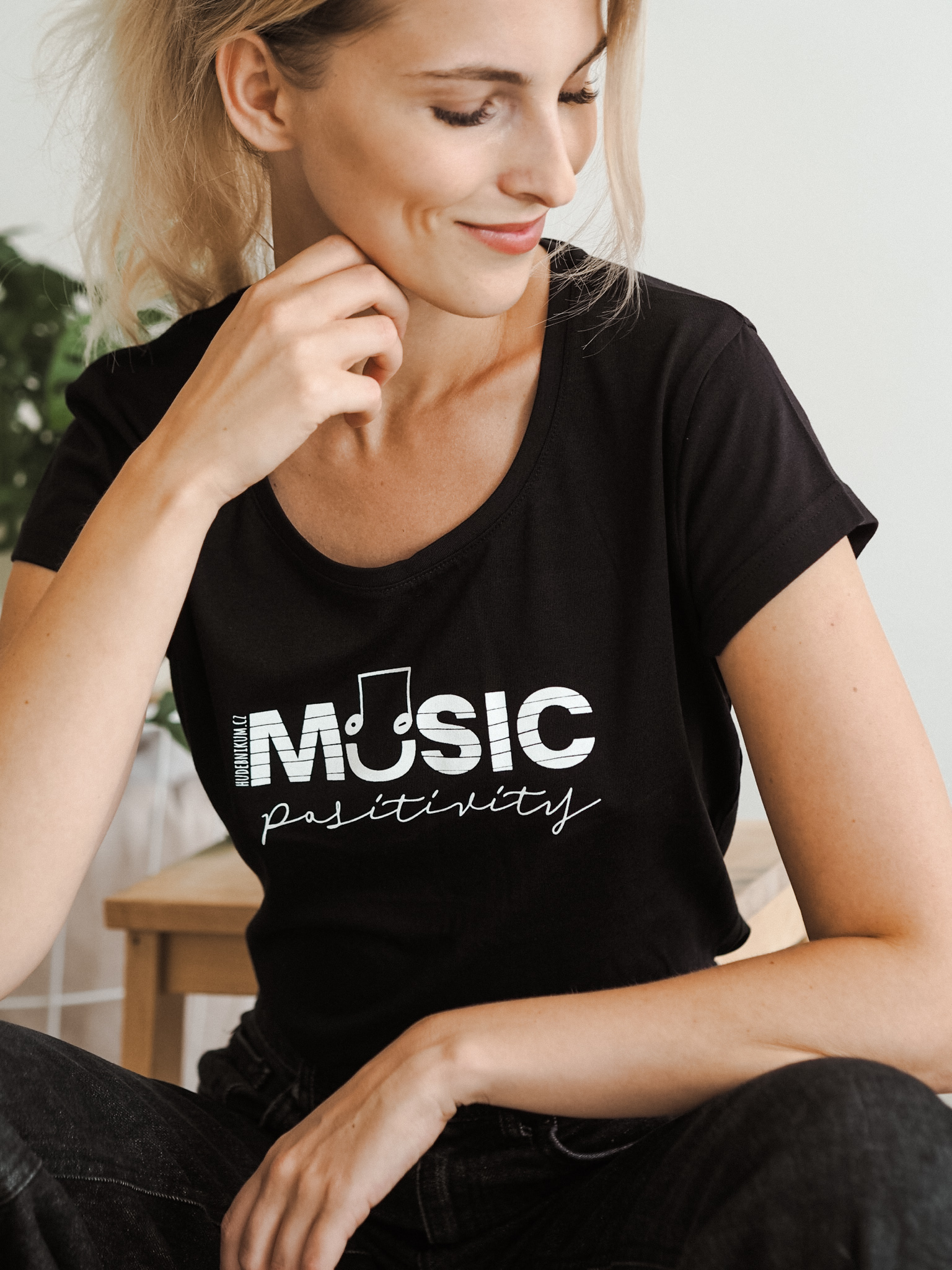 Music positivity dámské hudební tričko